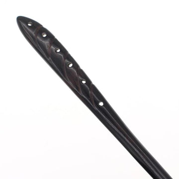 CrystalMood Handmade Carved Ebony Wood Hair Stick Fairy Wing